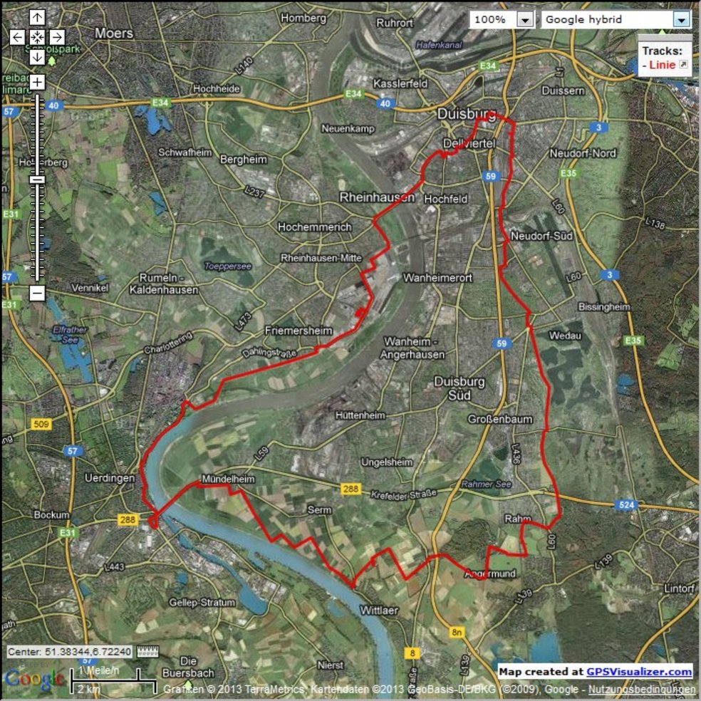 Sommerfrische 2012 Route